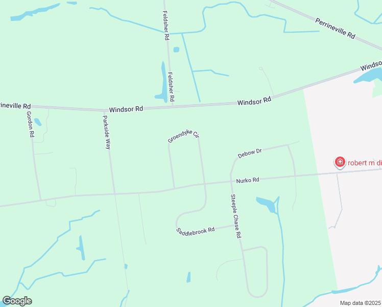 map of restaurants, bars, coffee shops, grocery stores, and more near 6 Groendyke Circle in Millstone