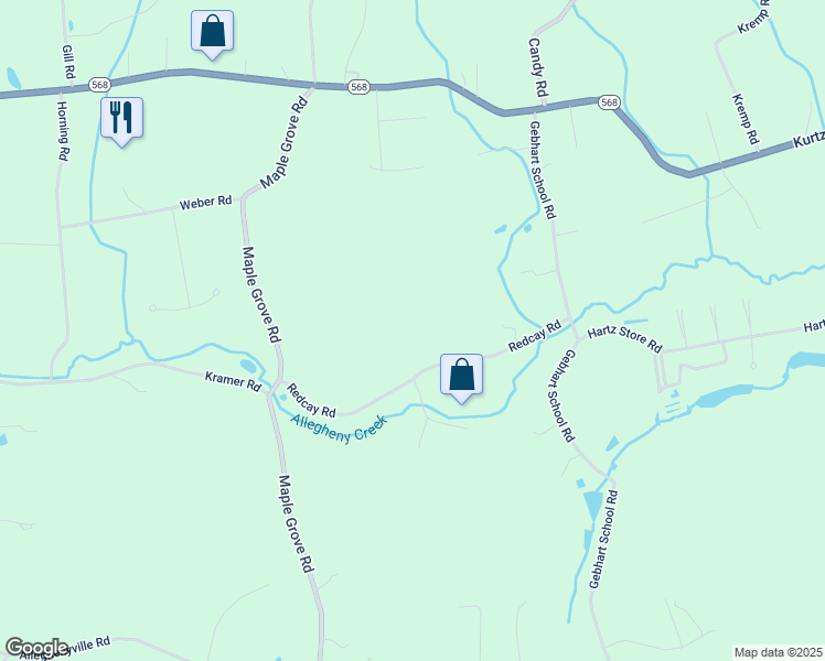 map of restaurants, bars, coffee shops, grocery stores, and more near in Mohnton