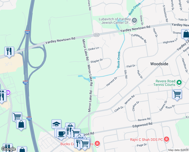 map of restaurants, bars, coffee shops, grocery stores, and more near 890 Mirror Lake Road in Morrisville