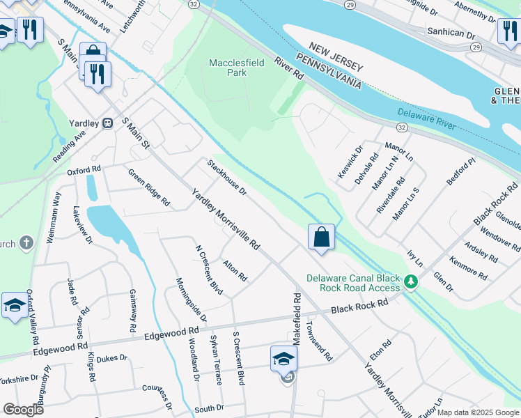 map of restaurants, bars, coffee shops, grocery stores, and more near 2217 Stackhouse Drive in Morrisville