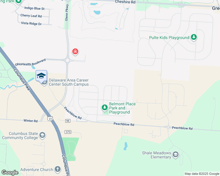 map of restaurants, bars, coffee shops, grocery stores, and more near 384 Mcnamara Loop in Delaware
