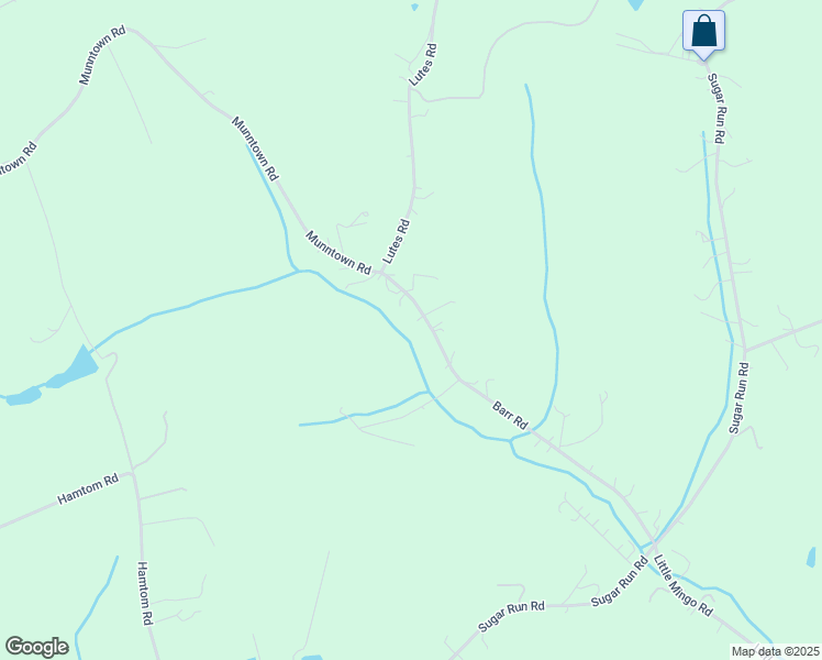 map of restaurants, bars, coffee shops, grocery stores, and more near 153 Barr Road in Finleyville