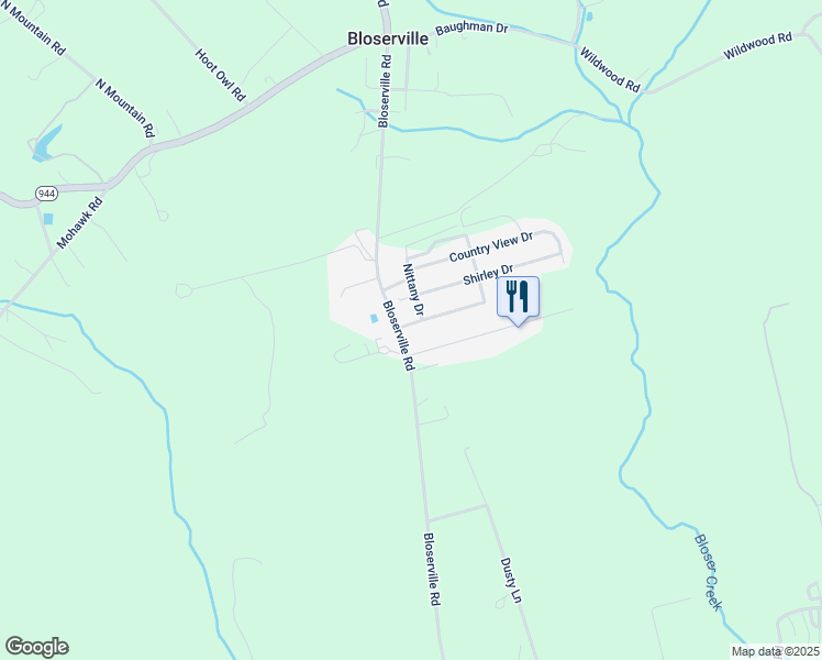 map of restaurants, bars, coffee shops, grocery stores, and more near 11 Country View Estates in Newville