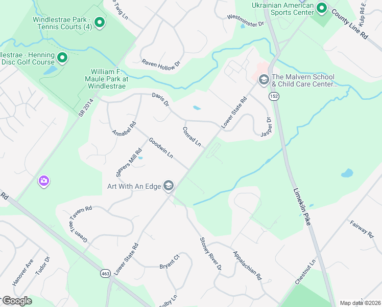 map of restaurants, bars, coffee shops, grocery stores, and more near 1231 Lower State Road in North Wales