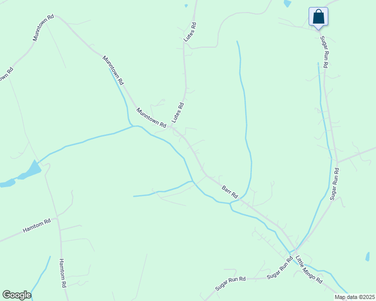 map of restaurants, bars, coffee shops, grocery stores, and more near 153 Barr Road in Finleyville