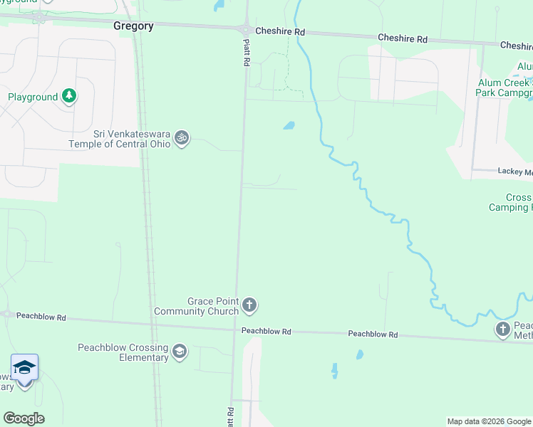 map of restaurants, bars, coffee shops, grocery stores, and more near 3671 Piatt Road in Delaware