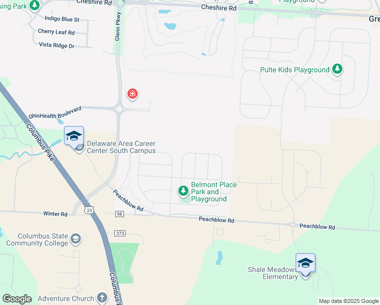 map of restaurants, bars, coffee shops, grocery stores, and more near 384 Mcnamara Loop in Delaware