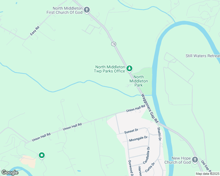 map of restaurants, bars, coffee shops, grocery stores, and more near 1630 Waggoners Gap Road in Carlisle