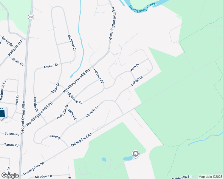 map of restaurants, bars, coffee shops, grocery stores, and more near 96 Holyoke Road in Richboro