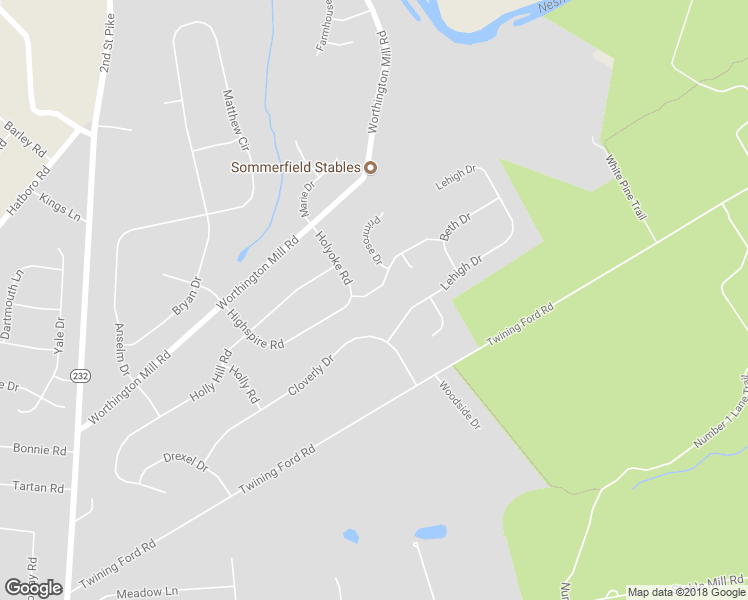 map of restaurants, bars, coffee shops, grocery stores, and more near 96 Holyoke Road in Richboro
