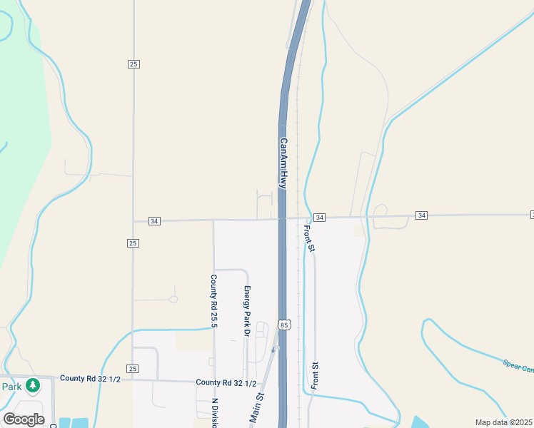 map of restaurants, bars, coffee shops, grocery stores, and more near 15663-15999 CanAm Highway in Platteville