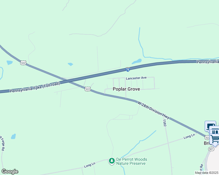 map of restaurants, bars, coffee shops, grocery stores, and more near 325 West 28th Division Highway in Lititz