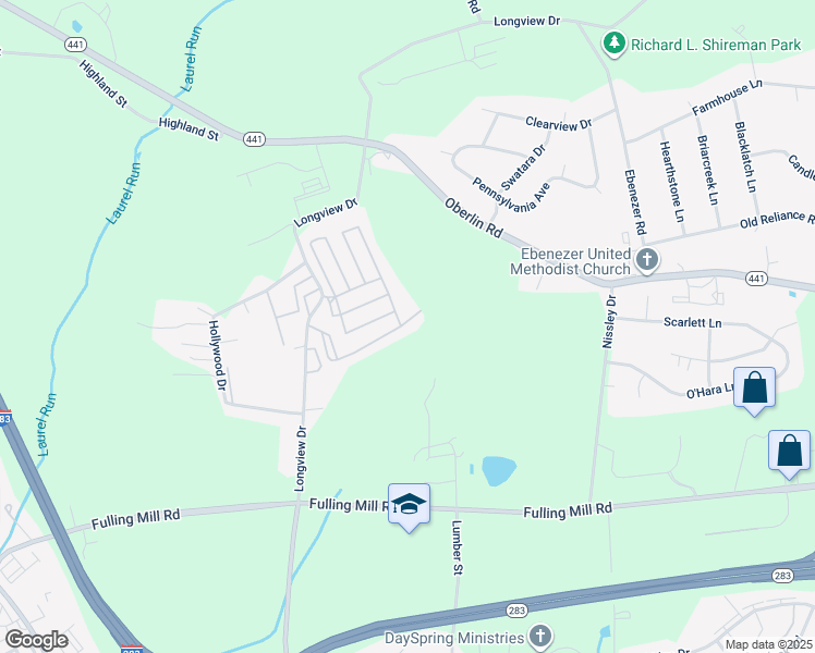 map of restaurants, bars, coffee shops, grocery stores, and more near 163 Jo-Lee Drive in Middletown