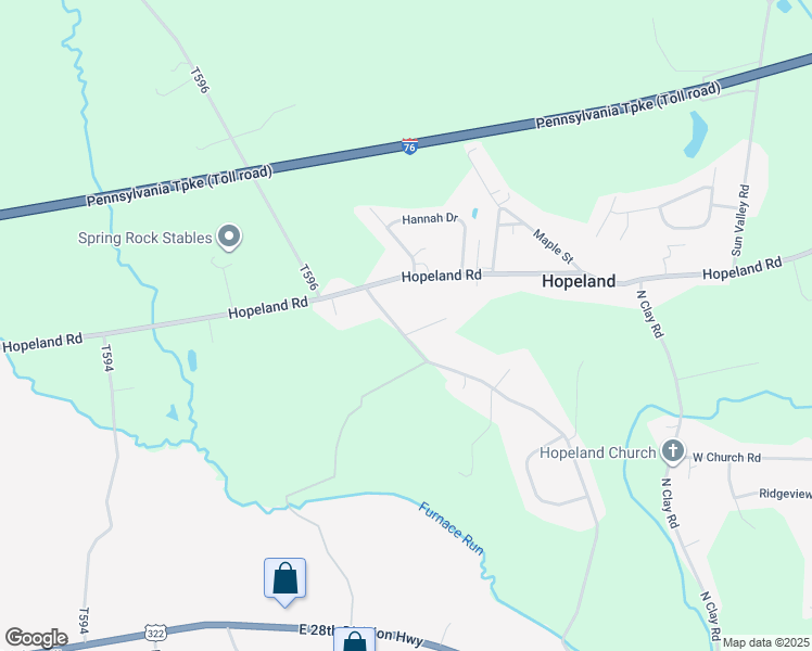 map of restaurants, bars, coffee shops, grocery stores, and more near 425 Yummerdall Road in Lititz