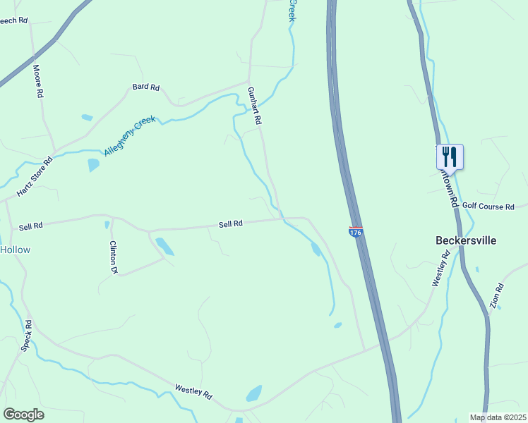 map of restaurants, bars, coffee shops, grocery stores, and more near 273 Sell Road in Mohnton