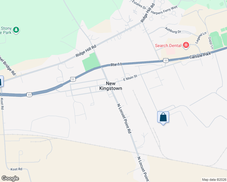 map of restaurants, bars, coffee shops, grocery stores, and more near 290 North Locust Point Road in Mechanicsburg