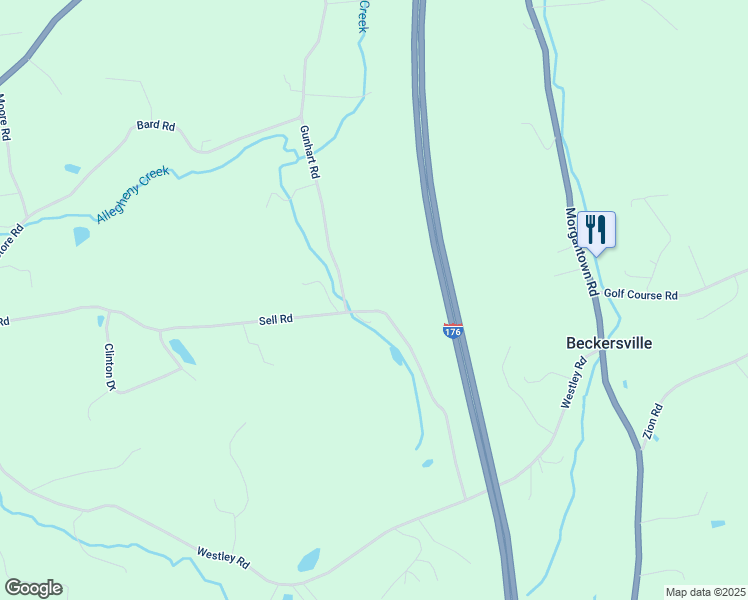 map of restaurants, bars, coffee shops, grocery stores, and more near 79 Gunhart Road in Mohnton
