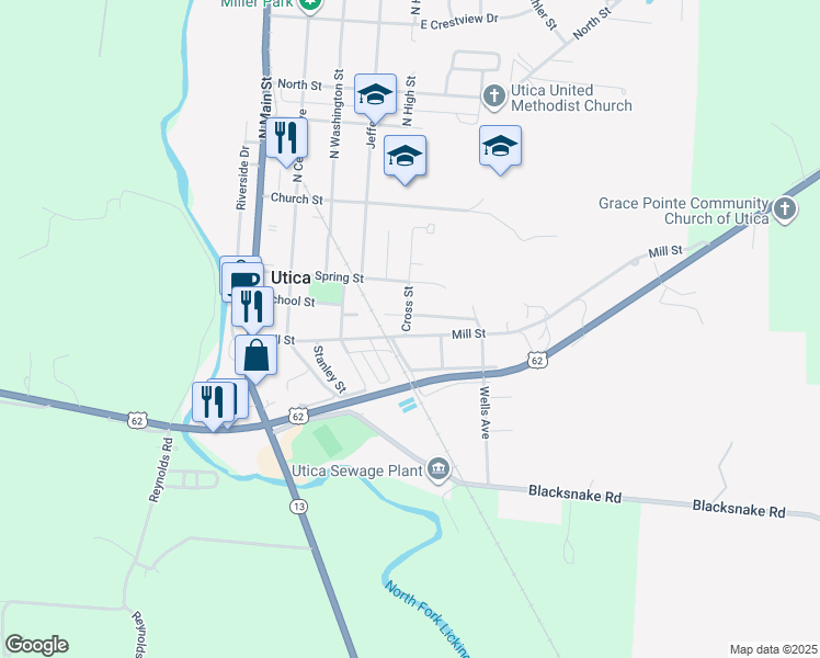map of restaurants, bars, coffee shops, grocery stores, and more near 236 Buena Vista Avenue in Utica