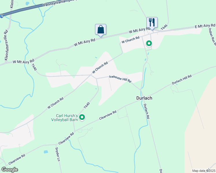 map of restaurants, bars, coffee shops, grocery stores, and more near 825 Mockingbird Circle in Stevens