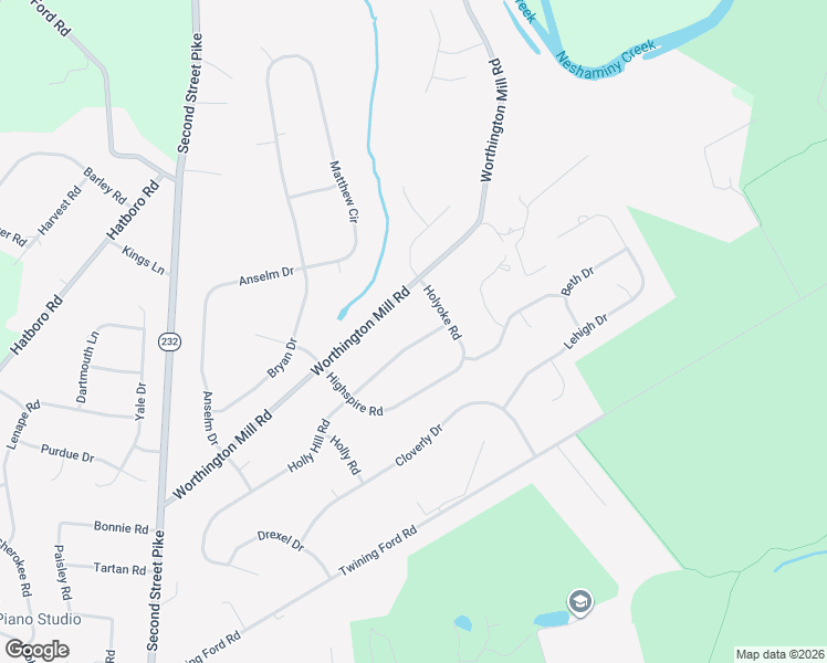 map of restaurants, bars, coffee shops, grocery stores, and more near 29 Holly Hill Road in Richboro