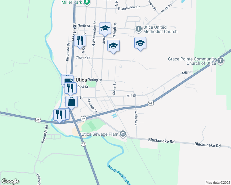 map of restaurants, bars, coffee shops, grocery stores, and more near 236 Buena Vista Avenue in Utica