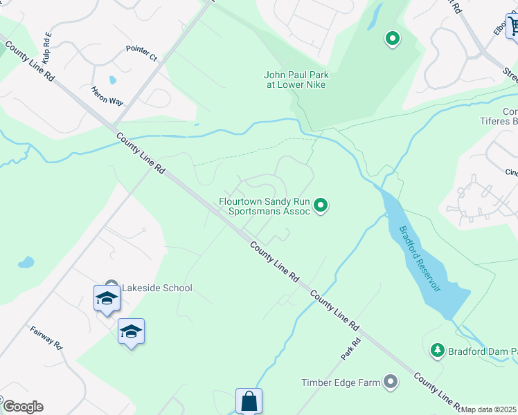 map of restaurants, bars, coffee shops, grocery stores, and more near 319 Cedar Waxwing Drive in Warrington