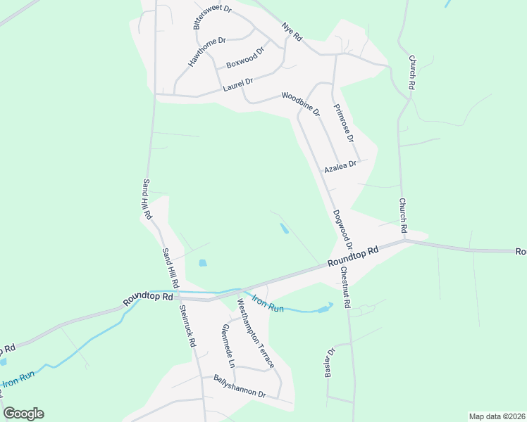 map of restaurants, bars, coffee shops, grocery stores, and more near 3555 Roundtop Road in Elizabethtown