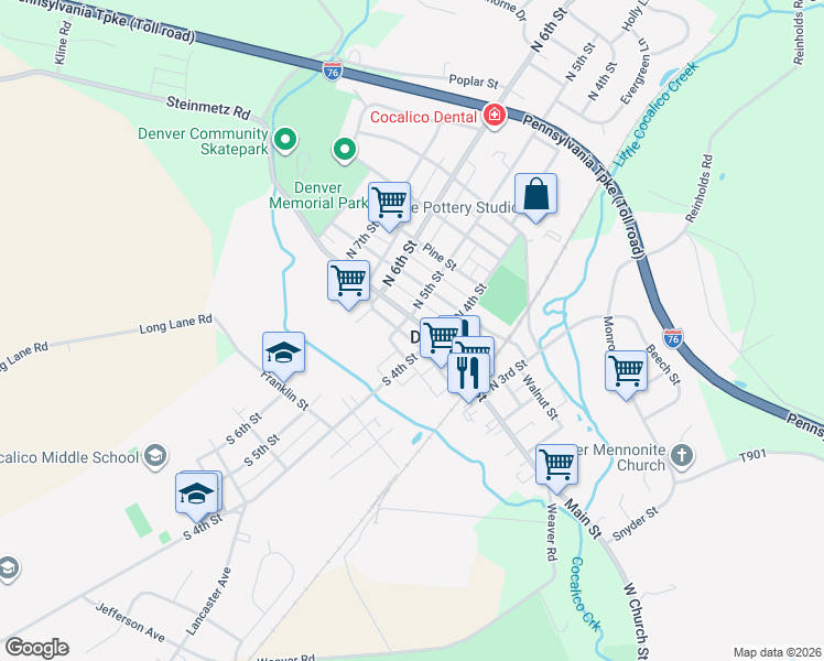 map of restaurants, bars, coffee shops, grocery stores, and more near 426 Railroad Street in Denver