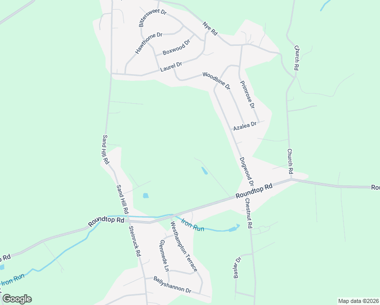 map of restaurants, bars, coffee shops, grocery stores, and more near 3555 Roundtop Road in Elizabethtown