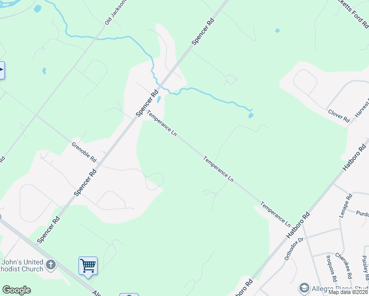 map of restaurants, bars, coffee shops, grocery stores, and more near 746 Temperance Lane in Ivyland