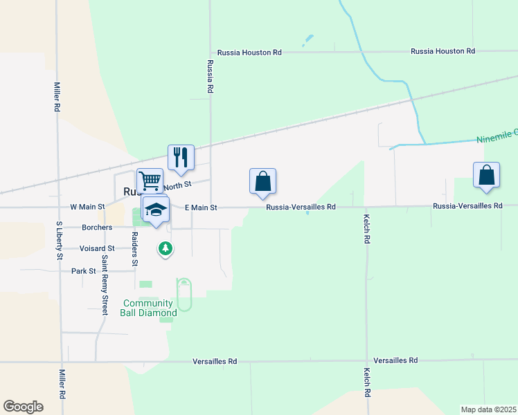 map of restaurants, bars, coffee shops, grocery stores, and more near in Russia