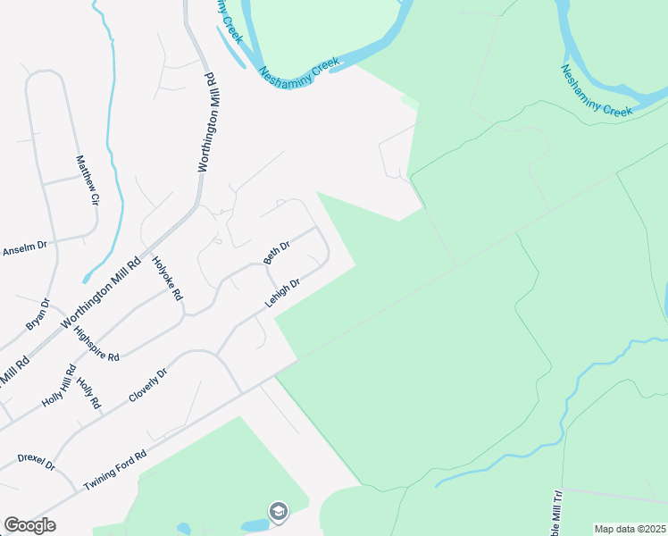 map of restaurants, bars, coffee shops, grocery stores, and more near 152 Lehigh Drive in Richboro