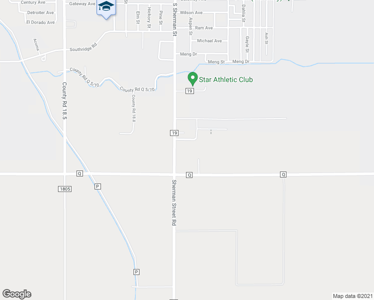 map of restaurants, bars, coffee shops, grocery stores, and more near 16104 County Road 19 in Fort Morgan