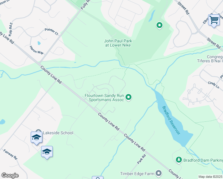 map of restaurants, bars, coffee shops, grocery stores, and more near 347 Cedar Waxwing Drive in Warrington