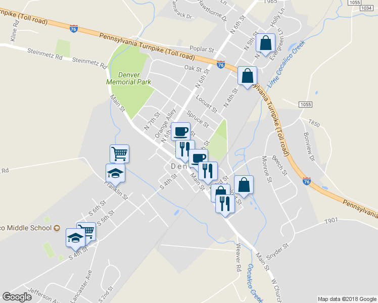 map of restaurants, bars, coffee shops, grocery stores, and more near 420 Walnut Street in Denver