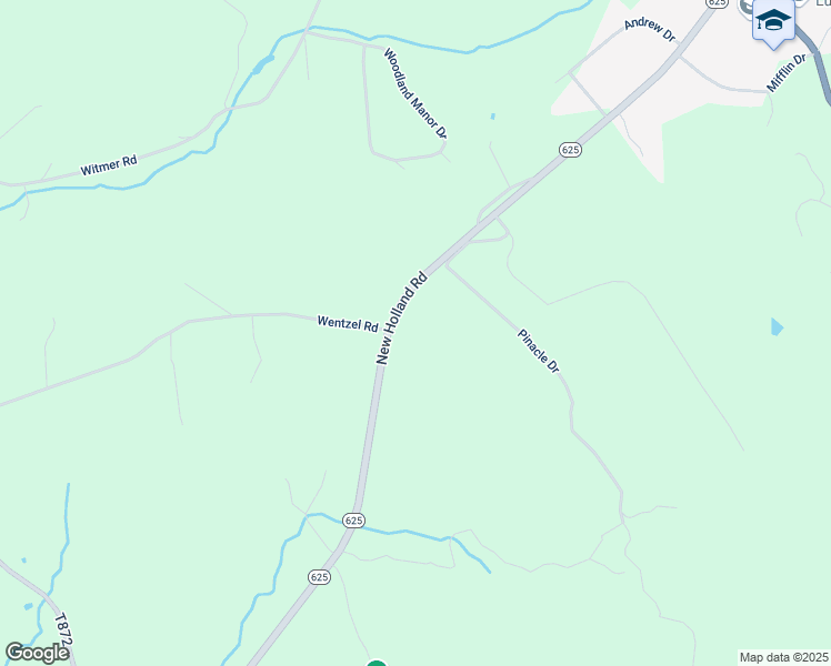map of restaurants, bars, coffee shops, grocery stores, and more near 4650 New Holland Road in Mohnton