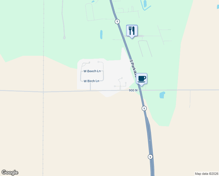 map of restaurants, bars, coffee shops, grocery stores, and more near 94 900 North in Alexandria