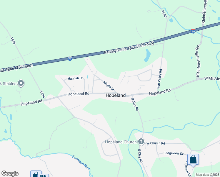 map of restaurants, bars, coffee shops, grocery stores, and more near 716 Maple St in Lititz