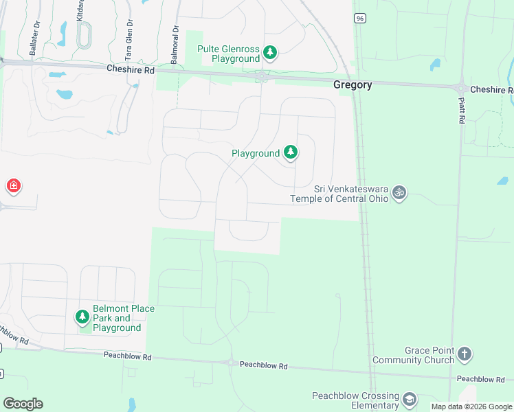 map of restaurants, bars, coffee shops, grocery stores, and more near Solstice Road in Delaware