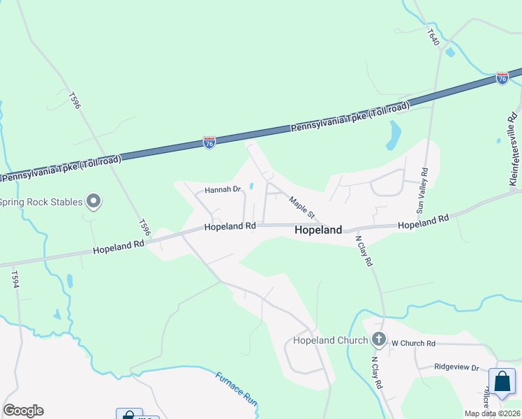 map of restaurants, bars, coffee shops, grocery stores, and more near 975 Maple Street in Lititz