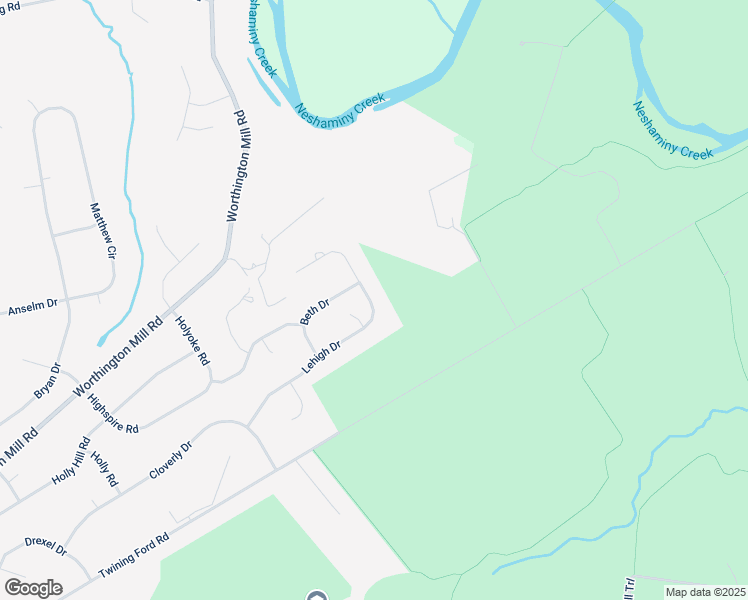map of restaurants, bars, coffee shops, grocery stores, and more near 168 Lehigh Drive in Richboro