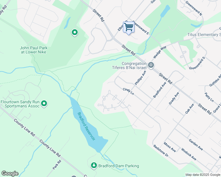 map of restaurants, bars, coffee shops, grocery stores, and more near 506 Hanley Court in Warrington