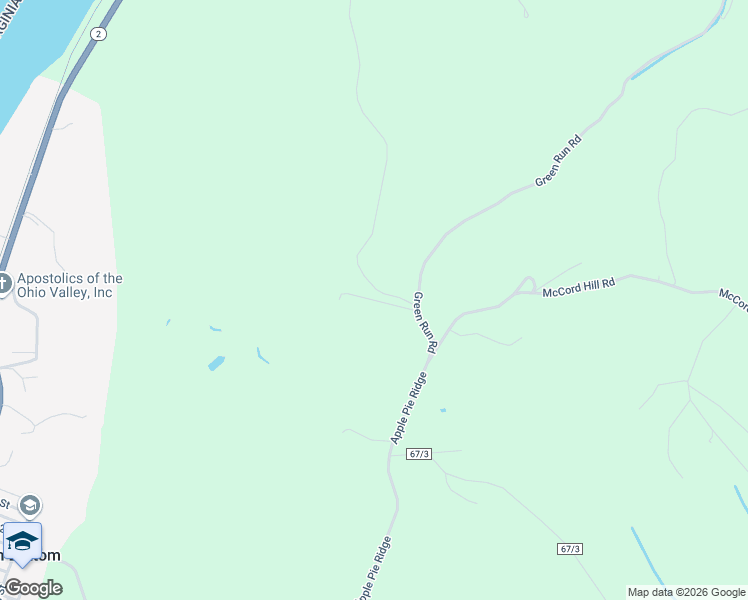 map of restaurants, bars, coffee shops, grocery stores, and more near Sunny Acres in Brooke County