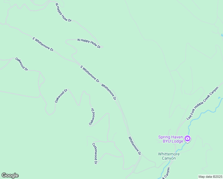 map of restaurants, bars, coffee shops, grocery stores, and more near South Meadow Drive in Provo