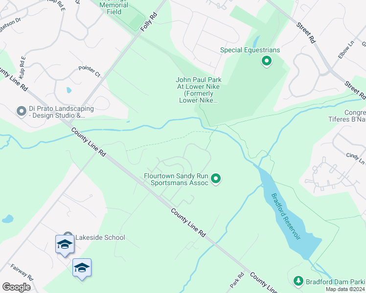 map of restaurants, bars, coffee shops, grocery stores, and more near 585 Mockingbird Way in Warrington