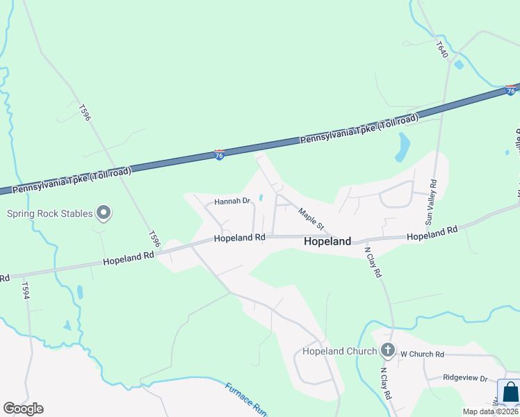 map of restaurants, bars, coffee shops, grocery stores, and more near 906 Hannah Drive in Lititz