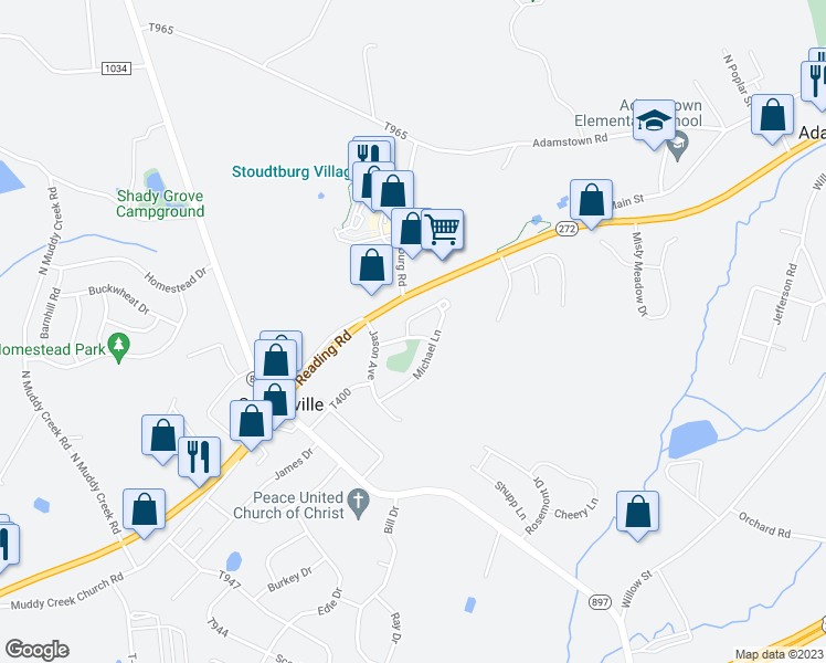 map of restaurants, bars, coffee shops, grocery stores, and more near 1 Rebecca Drive in Denver
