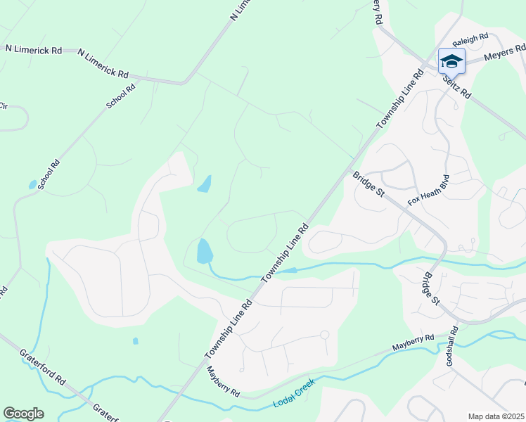map of restaurants, bars, coffee shops, grocery stores, and more near 33 Bartlett Drive in Schwenksville