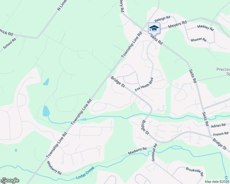 map of restaurants, bars, coffee shops, grocery stores, and more near 814 Arbor Lane in Schwenksville