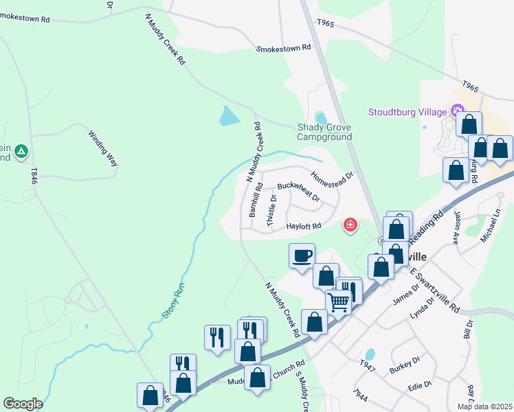 map of restaurants, bars, coffee shops, grocery stores, and more near 11 Barnhill Road in Denver